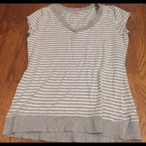 So Striped V-neck Shirt